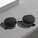 Vallera™ – Óculos de Sol Hexagonal que Exala Poder e Sofisticação + Estojo - Feminino