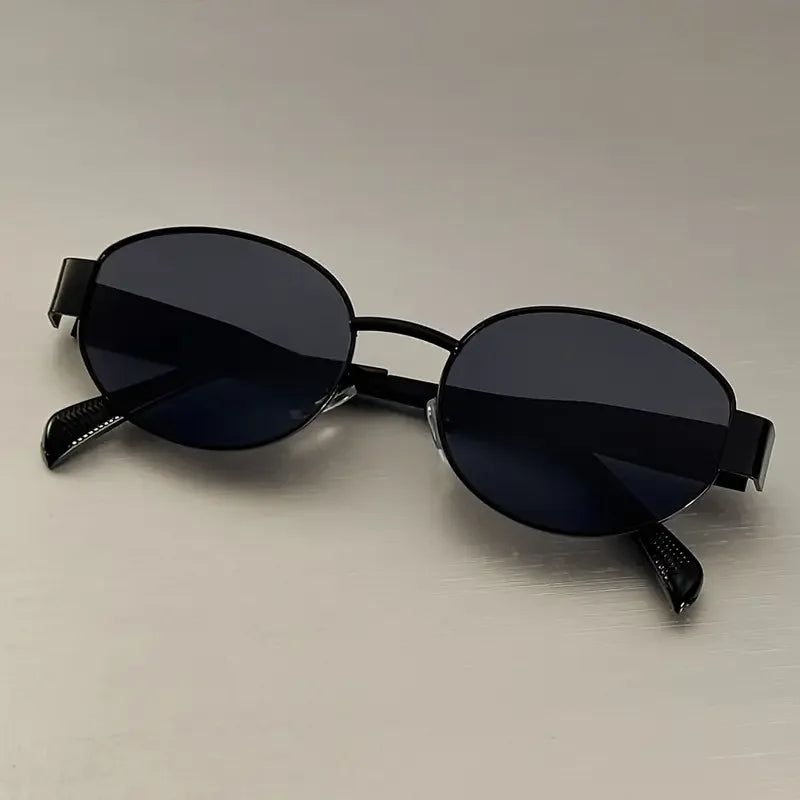 Iconiq™ - Óculos de Sol Oval Vintage Luxo Autêntico em Cada Detalhe Unissex + Estojo