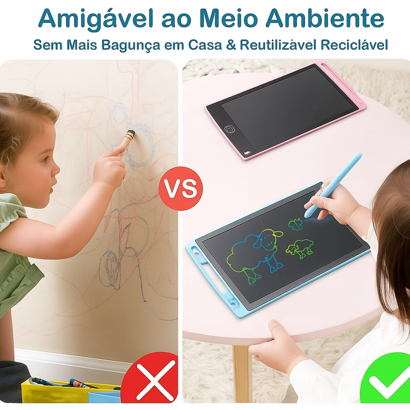 SketchJoy™ – Lousa Mágica LCD Infantil de Escrever e Desenhar Criativa
