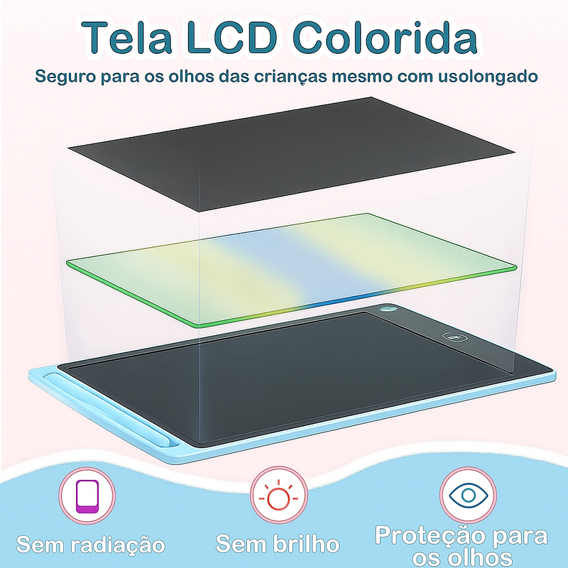 SketchJoy™ – Lousa Mágica LCD Infantil de Escrever e Desenhar Criativa