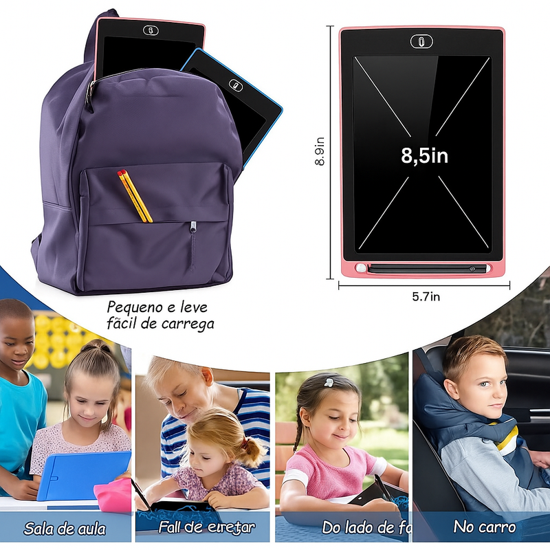 SketchJoy™ – Lousa Mágica LCD Infantil de Escrever e Desenhar Criativa