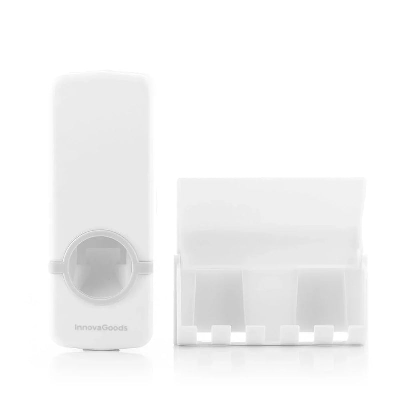 ToothPaste™ - Dispenser de Pasta de Dente Incrivelmente Prático, Econômico e Moderno com Suporte para Escovas