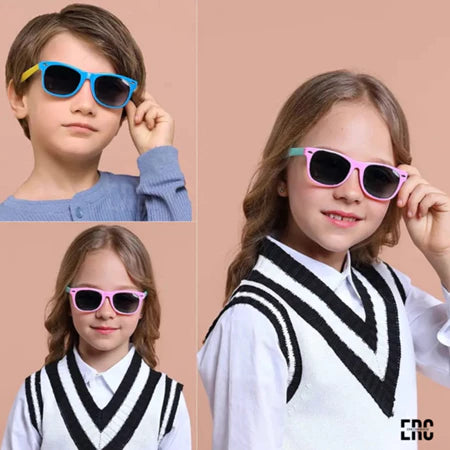 Óculos Infantis Inquebráveis com Proteção UV400 - FlexiKids™ (ENVIO EM 24H)