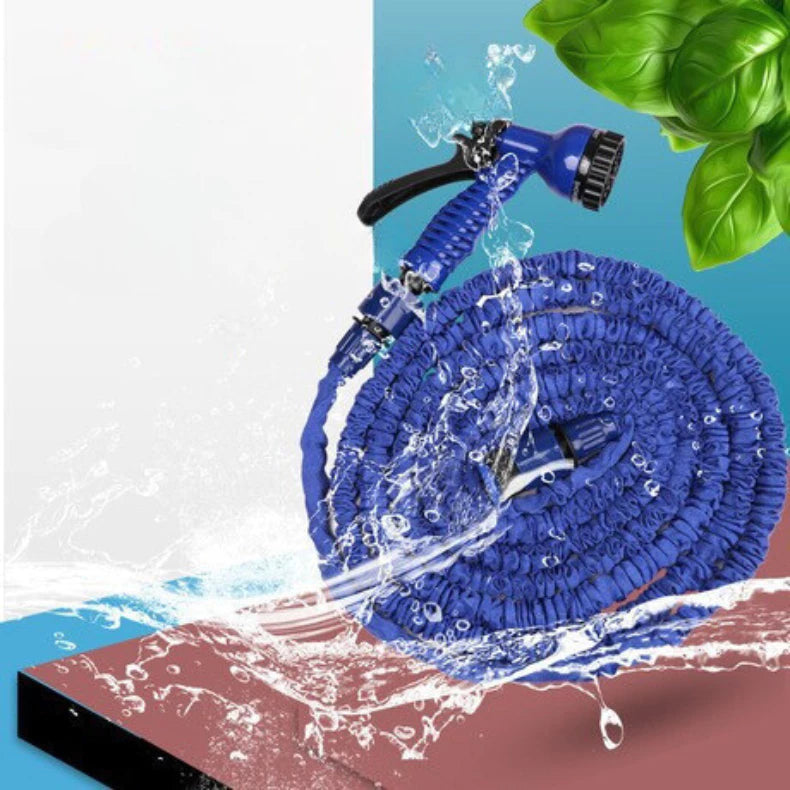AquaFlex™ – Mangueira Mágica Expansível 15/30M com Gatilho e 7 Jatos Poderosos