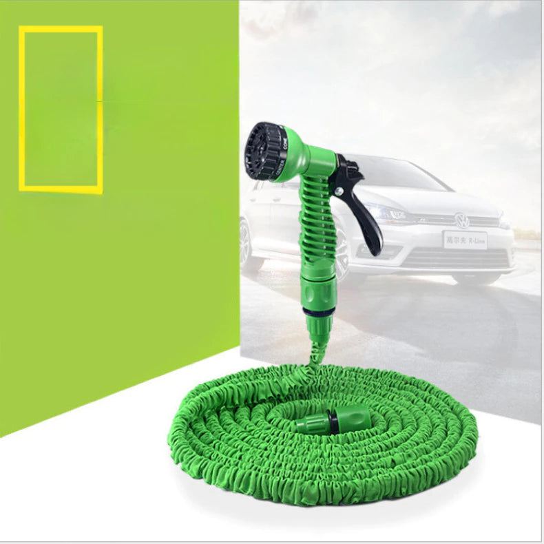 AquaFlex™ – Mangueira Mágica Expansível 15/30M com Gatilho e 7 Jatos Poderosos