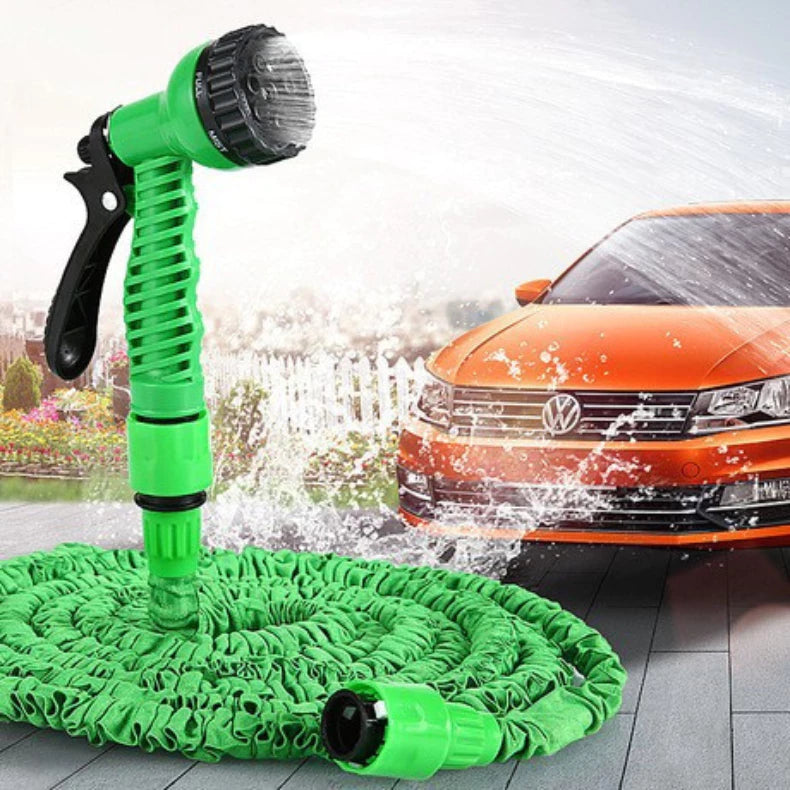 AquaFlex™ – Mangueira Mágica Expansível 15/30M com Gatilho e 7 Jatos Poderosos