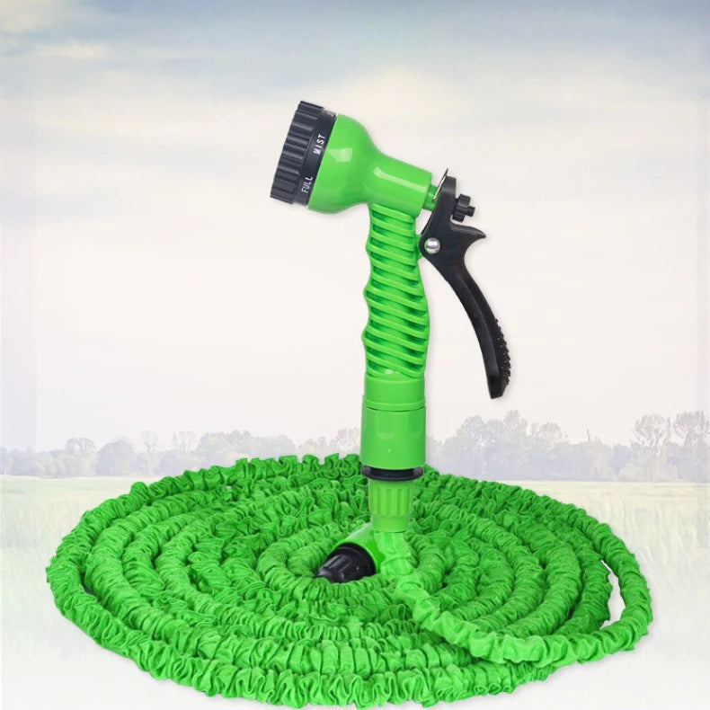 AquaFlex™ – Mangueira Mágica Expansível 15/30M com Gatilho e 7 Jatos Poderosos