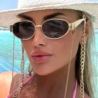 Iconiq™ - Óculos de Sol Oval Vintage Luxo Autêntico em Cada Detalhe Unissex + Estojo