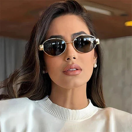 Iconiq™ - Óculos de Sol Oval Vintage Luxo Autêntico em Cada Detalhe Unissex + Estojo