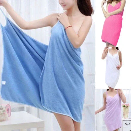 LuxDry Femme™ – Toalha-Roupão Ultra Macia e de Secagem Turbo