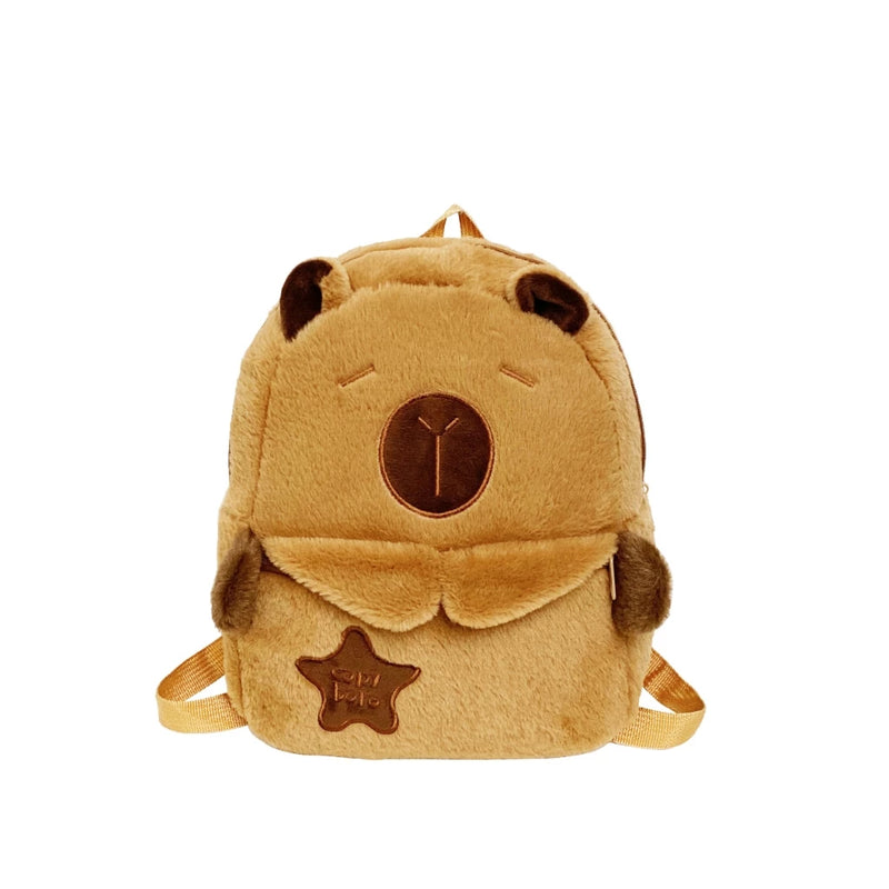 Mochila artesanal totalmente feita a mão, inspirada na calma da capivara - CapyBag™