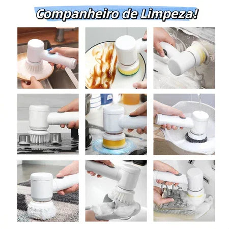 TURBOLIMPA™ –  ESCOVA ELÉTRICA 5 EM 1