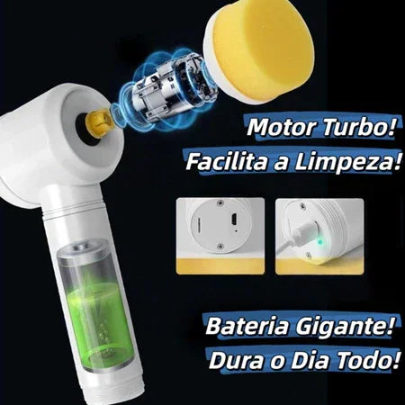 TURBOLIMPA™ –  ESCOVA ELÉTRICA 5 EM 1