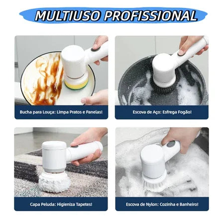 TURBOLIMPA™ –  ESCOVA ELÉTRICA 5 EM 1