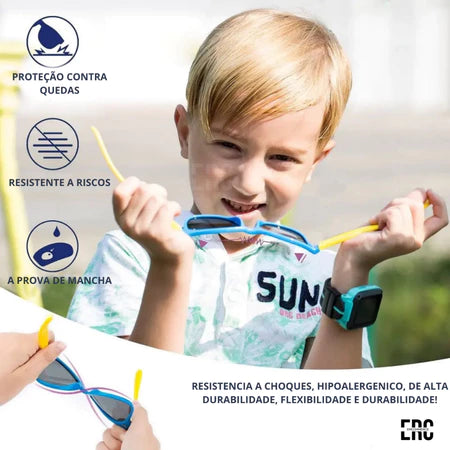 Óculos Infantis Inquebráveis com Proteção UV400 - FlexiKids™ (ENVIO EM 24H)