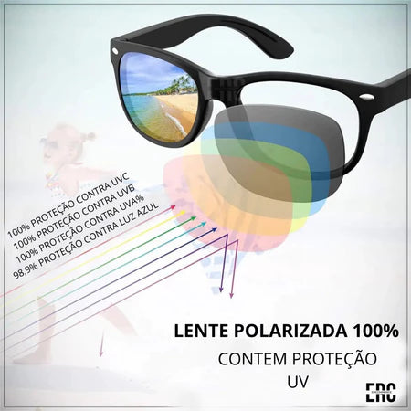 Óculos Infantis Inquebráveis com Proteção UV400 - FlexiKids™ (ENVIO EM 24H)
