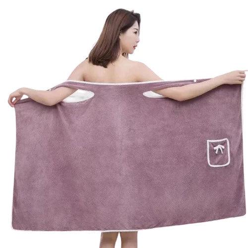 LuxDry Femme™ – Toalha-Roupão Ultra Macia e de Secagem Turbo