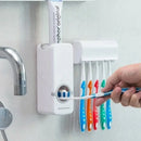 ToothPaste™ - Dispenser de Pasta de Dente Incrivelmente Prático, Econômico e Moderno com Suporte para Escovas